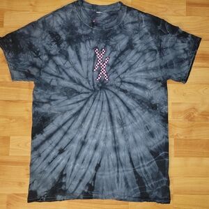 Machine Gun Kelly MGK XX Logo Tie Dye T-Shirt - Pink & Black, Mens Medium